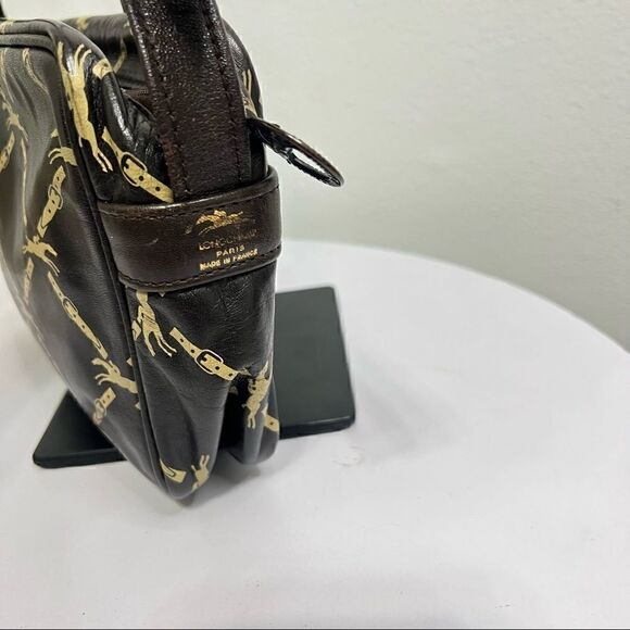 Vintage Longchamp Brown Shoulder Bag - Picture 4 of 13